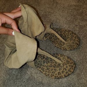 Cheetah print sandals